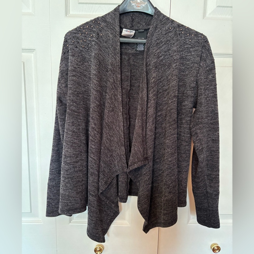 Women’s Harley-Davidson Sweater Wrap with Studded Shoulders